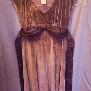 Hype Girls purple sparkle velour dress size 8